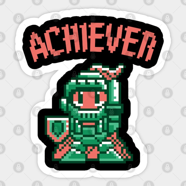 Achiever Gamer! Knight! pixels Sticker by Johan13